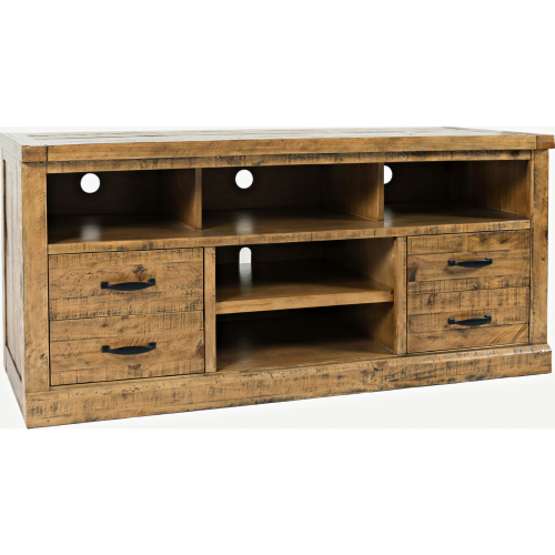 Telluride 60" TV Stand Console in Distressed Pine